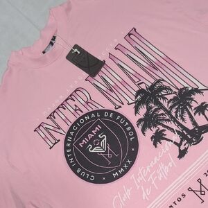 NEW Inter Miami‎ CF MLS Sport Design Sweden Pink Hometown T-Shirt Mens Medium